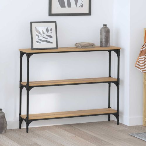 Конзолна маса Дъб 100 x 22,5 x 75 см Инженерно дърво