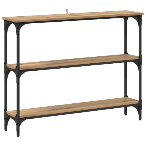 Конзолна маса Дъб 100 x 22,5 x 75 см Инженерно дърво