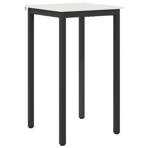 Бар маса Бяло 60 x 60 x 105 cm Солидно борово дърво