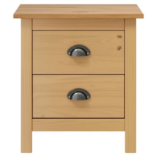 Нощно шкафче Hill 46x35x49,5 см борово дърво масив