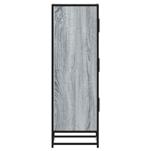Висока дъска Grey Sonoma 35,5x35x106,5 cm Обработено дърво