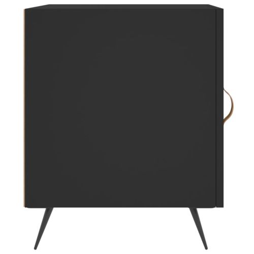 Нощни шкафчета 2 бр черни 40x40x50 см инженерно дърво