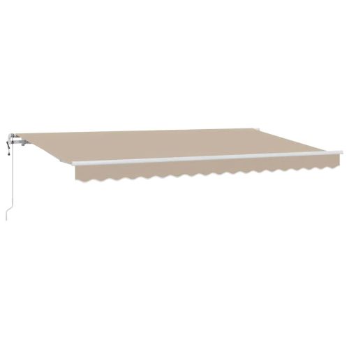 Прибираща се тента Бежово 400 x 200 cm текстил