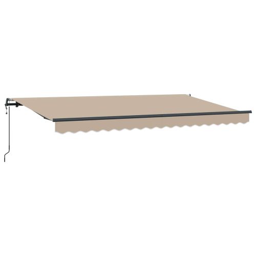 Прибираща се тента Бежово 400 x 200 cm текстил