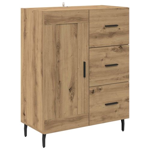 Висок шкаф 2 бр. Дъб 69,5 x 34 x 180 см Инженерна дървесина