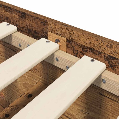 Подматрачно легло Старо дърво 80 x 200 cm Инженерна дървесина