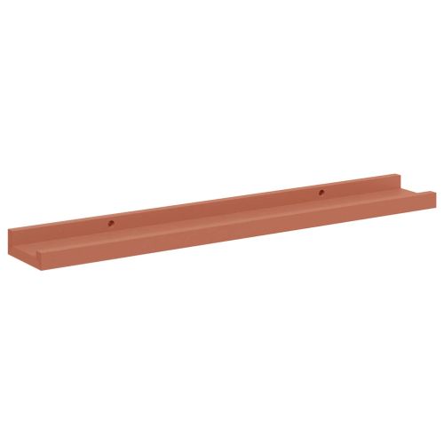 Стенен рафт Монтиране на стена 2 pcs Червено 60 x 9 x 3 cm