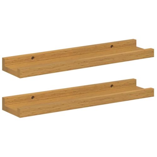 Стенен рафт Монтиране на стена 2 pcs Бежово 40 x 9 x 3 cm
