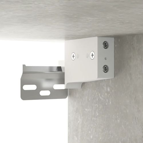Стенни шкафове 2 бр бетонно сиви 60x36,5x35 см инженерно дърво