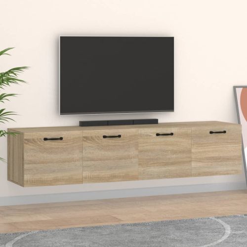 Стенни шкафове 2 бр сонома дъб 60x36,5x35 см инженерно дърво