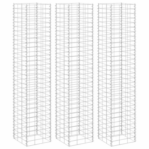 Габиони повдигнати лехи, 3 бр, 30x30x150 см, желязо