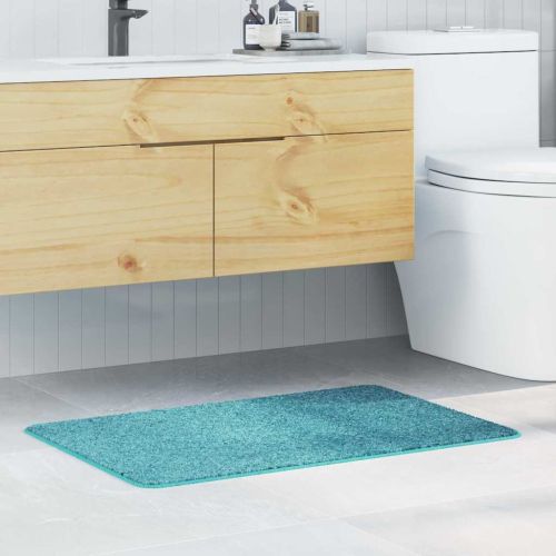 Килимче за баня с антихлъзгаща повърхност Тюркоаз 60 x 90 cm ПП