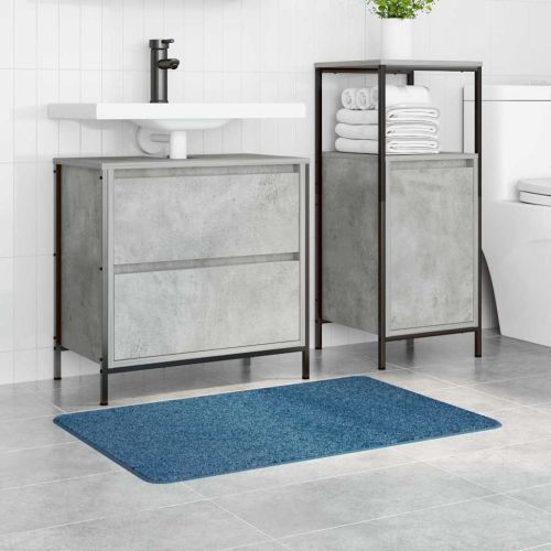 Килимче за баня с антихлъзгаща повърхност Синьо 60 x 90 cm ПП