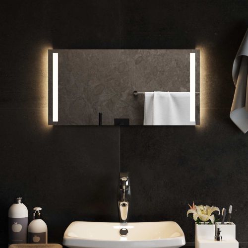 LED огледало за баня Прозрачен 60 x 30 cm закалено стъкло