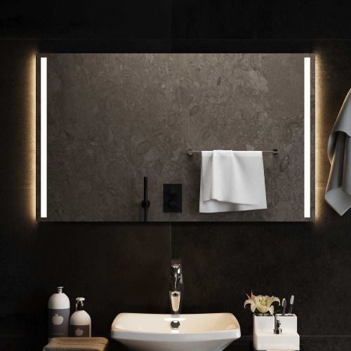 LED огледало за баня Прозрачен 100 x 60 cm закалено стъкло