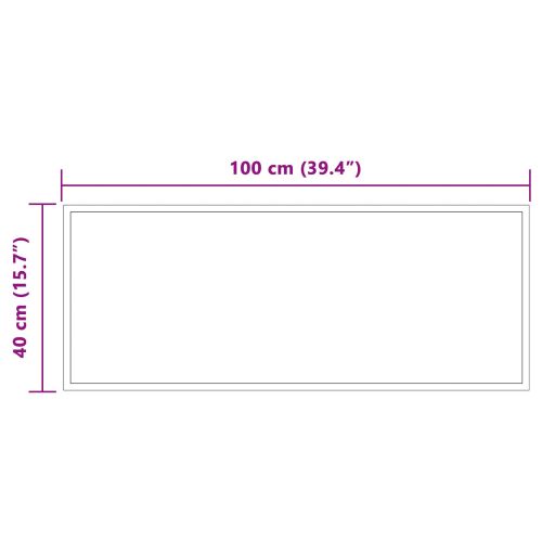 LED огледало за баня Прозрачен 100 x 40 cm закалено стъкло