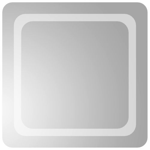 LED огледало за баня Прозрачен 50 x 50 cm закалено стъкло