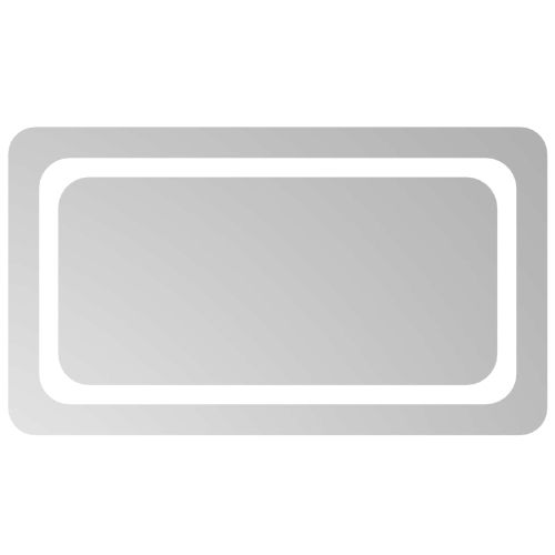 LED огледало за баня Прозрачен 70 x 40 cm закалено стъкло