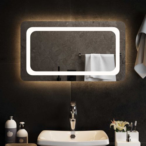 LED огледало за баня Прозрачен 70 x 40 cm закалено стъкло