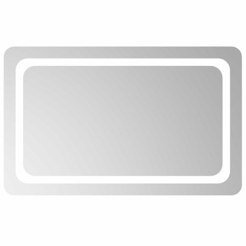 LED огледало за баня Прозрачен 80 x 50 cm закалено стъкло