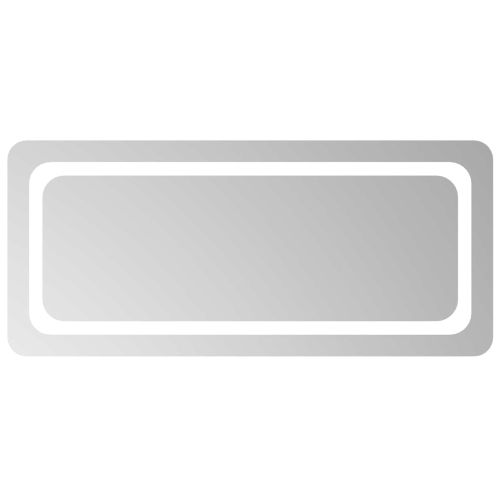 LED огледало за баня Прозрачен 90 x 40 cm закалено стъкло