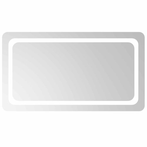 LED огледало за баня Прозрачен 90 x 50 cm закалено стъкло