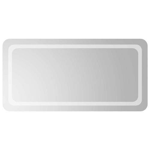 LED огледало за баня Прозрачен 100 x 50 cm закалено стъкло