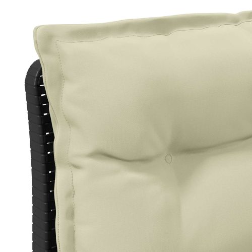Пейка за градина с Cushions във вид на ратан ПП Антрацит