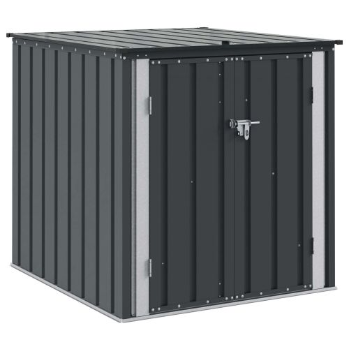 Кутия за съхранение в градината Черно 101,5 x 107 x 100 см