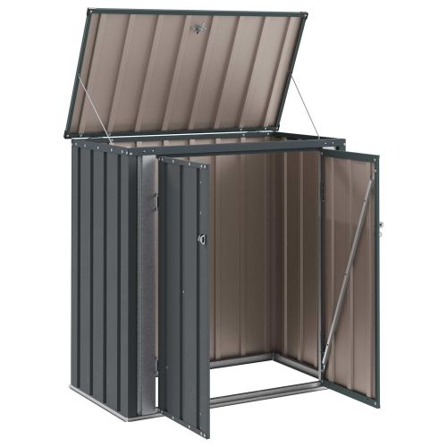 Кутия за съхранение в градината Черно 101,5 x 57 x 100,5 см
