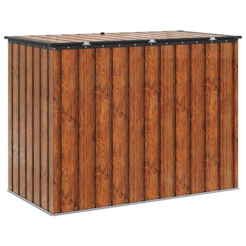 Кутия за съхранение в градината Кафяво 151,5 x 82 x 110,5 см