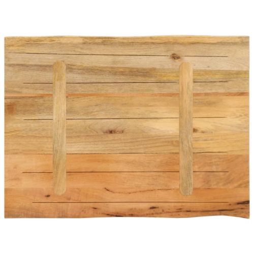 Плот за маса, 80x60x2,5 см, жив ръб, масивно дърво манго