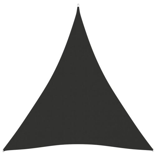 VidaXL Платно-сенник, Оксфорд плат, триъгълно, 5x7x7 м, антрацит