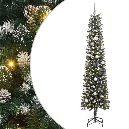 С изкуствено коледно дърво с 300 LED светодиода Зелен 240 cm