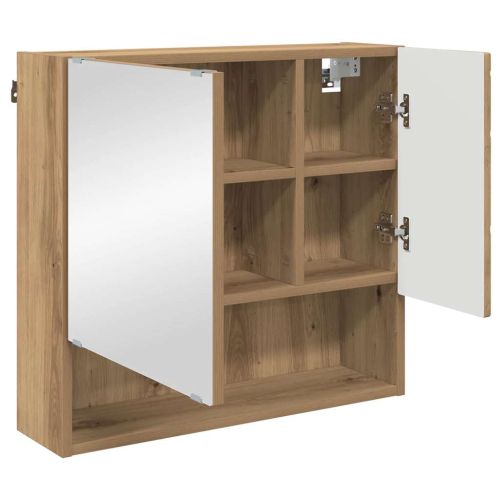 Комплект мебели за баня 3 бр. Дъб 61 x 35 x 64 см