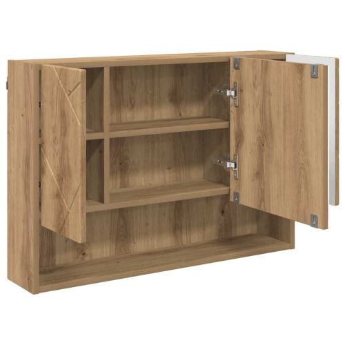 Комплект мебели за баня 3 бр. Дъб 76,5 x 35 x 64 см
