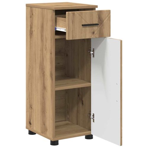 Комплект мебели за баня 3 бр. Дъб 76,5 x 35 x 64 см