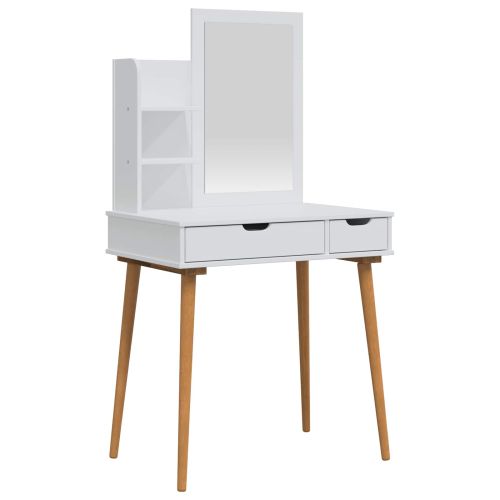 Комплект тоалетно шкафче FAUSKE 3 бр. Бяло 76 x 50 x 143 см