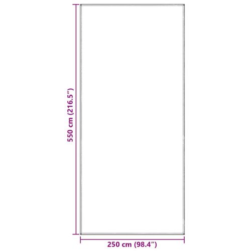 Килим за палатка Светлосиво 550 x 250 cm Полиетилен