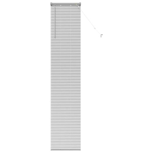 Вертикални щори Сребристо 220 x 40 см Алуминий