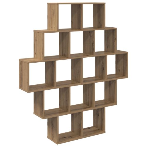 Стенен рафт Дъб артизан 120 x 20 x 136 см Инженерна дървесина