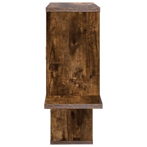 Стенен рафт Опушен дъб 122 x 18 x 60 см Инженерна дървесина