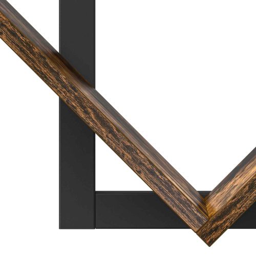 Плаваща стена 2 бр. Опушен дъб 43 x 15 x 47 см