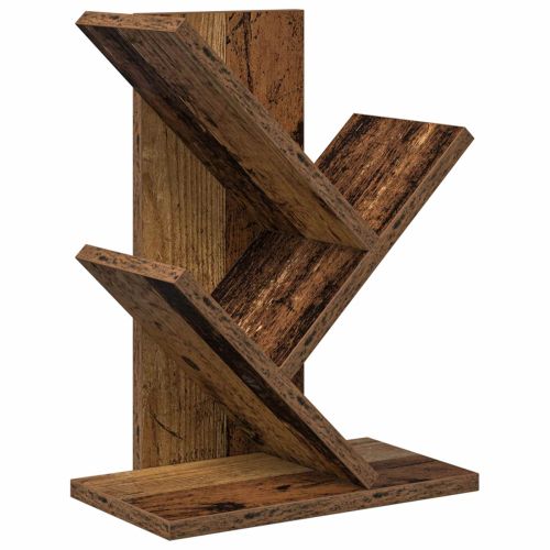Дървена библиотека 3-тирe 30 x 18 x 40 см Инженерна дървесина