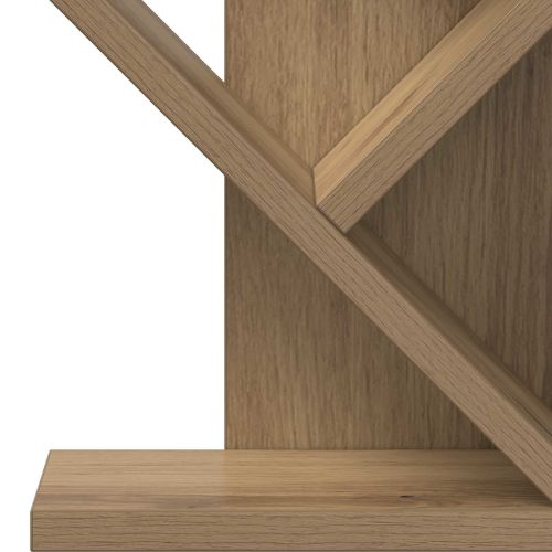 Дървена библиотека 3-тирe 30 x 18 x 40 см Инженерна дървесина
