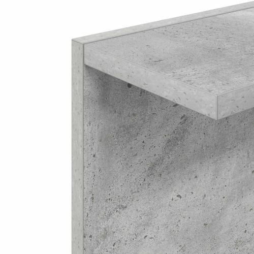 Стенен рафт Бетонно сиво 30 x 15 x 100 см Инженерна дървесина