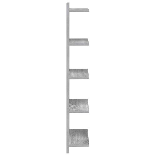 Стенен рафт 2 бр. Сив Сонома 30 x 15 x 100 см