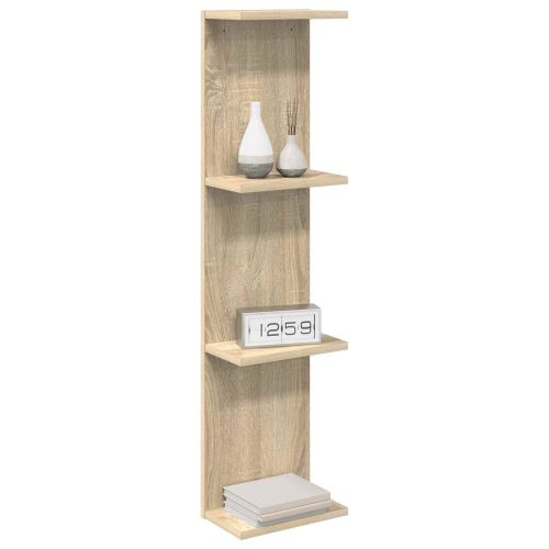 Стенен рафт Дъб сонома 22 x 15 x 100 см Инженерна дървесина