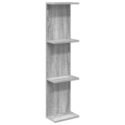 Стенен рафт Сив Сонома 22 x 15 x 100 см Инженерна дървесина