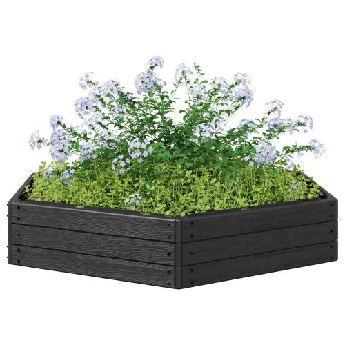 Повдигнато легло Черно 148 x 129 x 25 см ПП